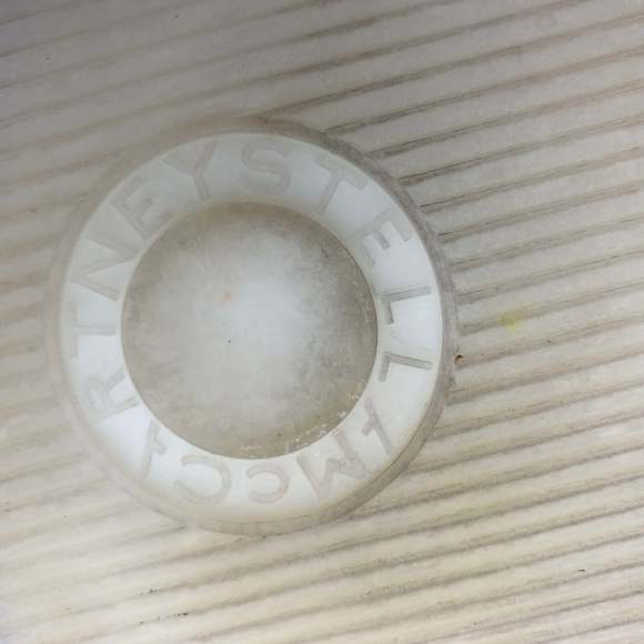 STELLA McCARTNEY White Black Contrast Trim Rubber Wedge Sneakers - Picture 8 of 8